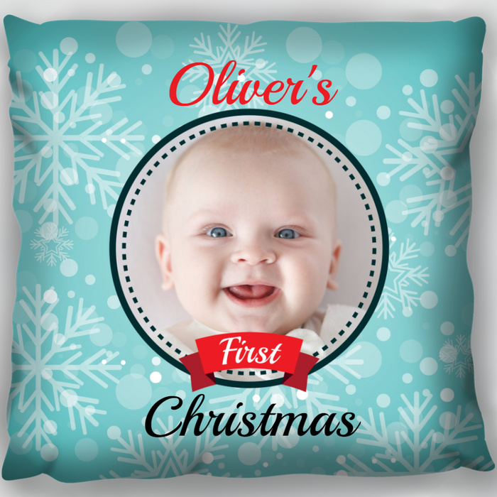 Babies 1st Christmas Cushion