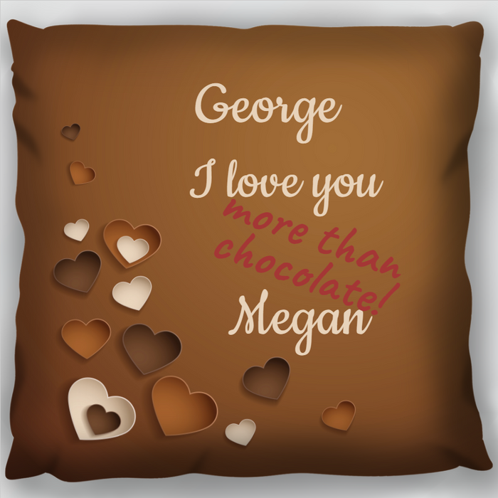 Love More Than Chocolate Cushion